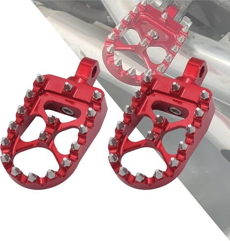 HDBUBALUS Motorcycle Foot Pegs Wide 360° Roating Foot Rest Pedal Fit for Harley Touring Dyna Sportster Road Glide FLTRXSE Fat Bob Road King FLHR (Black) in Saudi Arabia