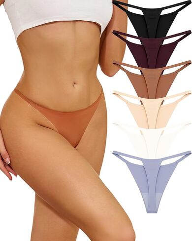 Seamless G String Thongs for Women Underwear Low Rise No Show Thong Stretch Womens Panties Sexy XS-XL in Saudi Arabia