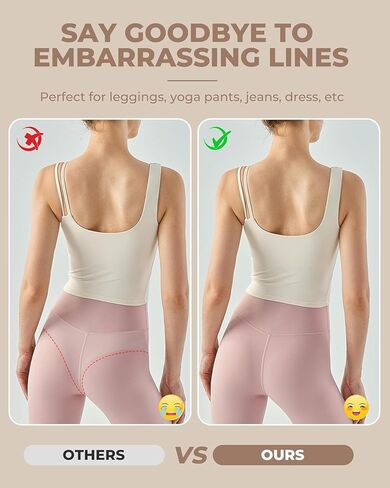 Youlebao Thongs for Womens High Waisted Seamless Underwear Sexy Invisible Panties 5 Pack in Saudi Arabia
