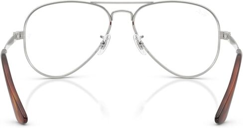 Ray-Ban RX3925V Aviator Max Prescription Eyewear Frames, Silver/Demo Lens, 58 mm in Saudi Arabia