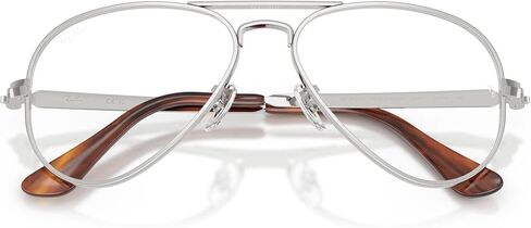 Ray-Ban RX3925V Aviator Max Prescription Eyewear Frames, Silver/Demo Lens, 58 mm in Saudi Arabia
