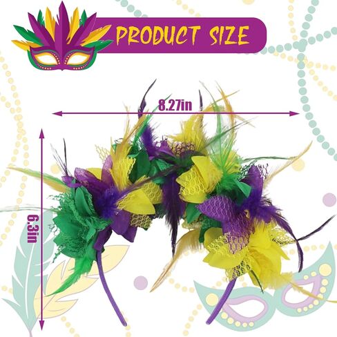 قبعة الكرنفال، قبعة ماردي غرا فيدورا، إكسسوارات قبعة الترتر، حفلة كرنفال للبالغين in Kuwait