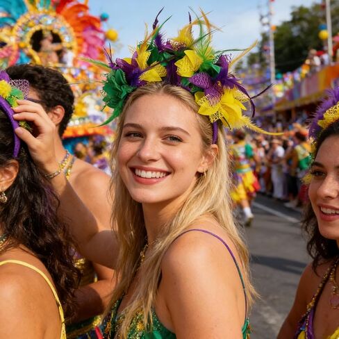 قبعة الكرنفال، قبعة ماردي غرا فيدورا، إكسسوارات قبعة الترتر، حفلة كرنفال للبالغين in Kuwait