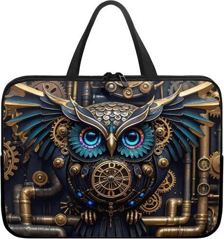 حقيبة كمبيوتر محمول Steampunk Animal للنساء، حقيبة كمبيوتر محمول ميكانيكية مقاس 10-17 بوصة، حقيبة يد وحقيبة يد in Kuwait
