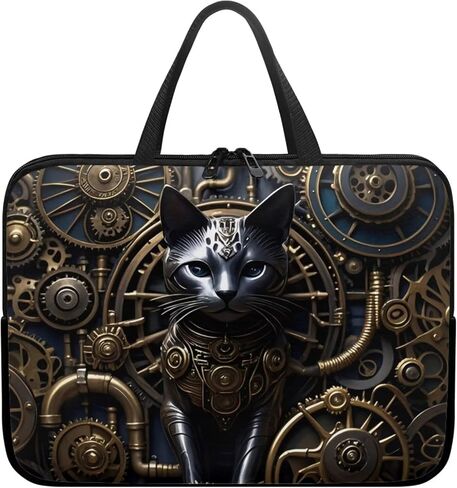 حقيبة كمبيوتر محمول Steampunk Animal للنساء، حقيبة كمبيوتر محمول ميكانيكية مقاس 10-17 بوصة، حقيبة يد وحقيبة يد in Kuwait