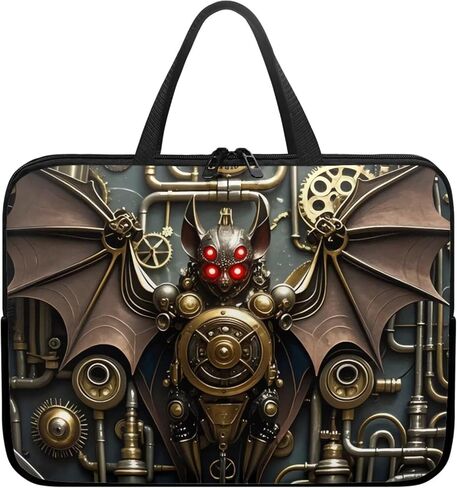 حقيبة كمبيوتر محمول Steampunk Animal للنساء، حقيبة كمبيوتر محمول ميكانيكية مقاس 10-17 بوصة، حقيبة يد وحقيبة يد in Kuwait