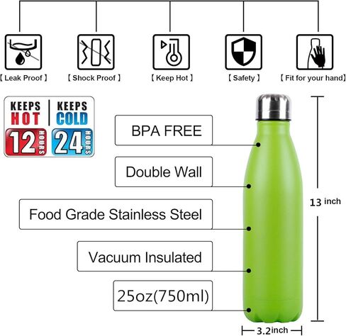 زجاجة مياه معزولة من Sfee بسعة 32 أونصة، زجاجة مياه من الفولاذ المقاوم للصدأ مع قش و3 أغطية، زجاجة مياه معدنية مزدوجة الجدار مانعة للتسرب بفم واسع قارورة مياه رياضية للسفر والمدرسة (وردي) in Kuwait