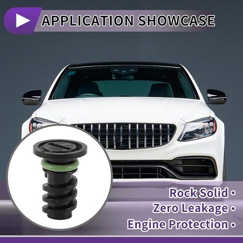 Engine Oil Drain Plug for Mercedes-Benz C63 AMG, S550, S450, S560 – Set of 2, with O-Ring, OE A0029902017 in Saudi Arabia