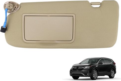 Beige Driver Left Side Sun Visor Compatible with Honda CRV 2017 2018 2019 2020 2021 2022 Sunshade Number 83280TLAA12ZA in Saudi Arabia