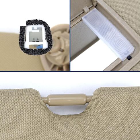 Beige Driver Left Side Sun Visor Compatible with Honda CRV 2017 2018 2019 2020 2021 2022 Sunshade Number 83280TLAA12ZA in Saudi Arabia
