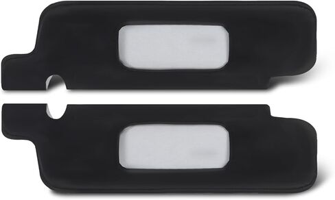 2Pcs Sun Visor Cover Protector Driver Passenger Side Compatible with Mustang 1994-2004 Black Microfiber Leather in Saudi Arabia