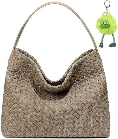 Woven Suede Hobo Bag for Women, Fall Woven Purse Slouchy Shoulder Crossbody Bag, Tote Elegant Handbag Satchel for Work Travel in Saudi Arabia