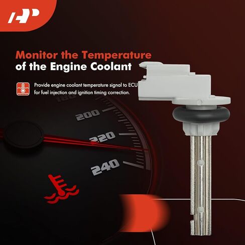 A-Premium Engine Coolant Temperature Sensor [2 Pins] Compatible with Ford & Lincoln, fits EcoSport, Fusion, Focus, Transit Connect, Fiesta, Ranger, Escape, Police Responder Hybrid, MKZ, MKC & More in Saudi Arabia
