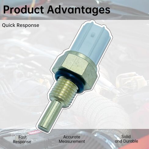 5S1529 Engine Coolant Temperature Sensor Compatible with Acura 03-05 MDX 05-08 RL 02-06 RSX 04-08 TSX Replacement for Honda 03-07 Accord 01-11 Civic 02-06 CR-V 03-11 Element Replaces 37870PLC004 in Kuwait