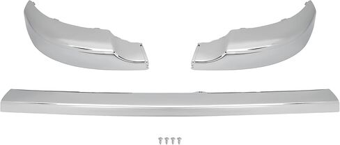 Front Bumper Upper Cover Compatible with 2011-2014 Chevy Chevrolet Silverado 2500 HD 3500 HD Direct Replace for GM1014106 25883355 3PCS Chrome in Saudi Arabia