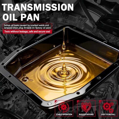 265-813 Transmission Oil Pan with Gasket and Drain Plug &14 Screw Fits for Ford E-150 F-150 E-250 E-350 E-450 Mustang Expedition/Lincoln/Mercury Models in Saudi Arabia