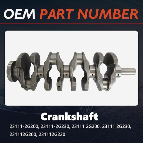 2.4 Engine Rebuild Overhaul Kit Crankshaft Piston Kit w/Con-Rods Bearings Fit For Hyundai Santa Fe Tucson Azera Kia Cadenza Optima Sorento Forte Sportage G4KE 2.4 2007-2021 23111-2G200 in Saudi Arabia