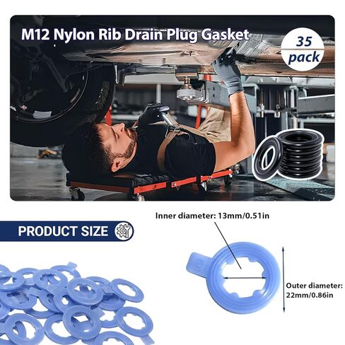 35 حزمة M12 نايلون ضلع استنزاف المكونات طوقا لاستبدال 097-116CD، 097-116 in Kuwait