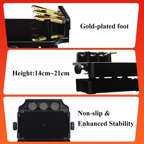 Adjustable Piano Pedal Extender for Students, 3 Pedals with Stabilizer, Compatible with Upright & Digital Pianos, Beginner Practice Tool (Black) in Saudi Arabia