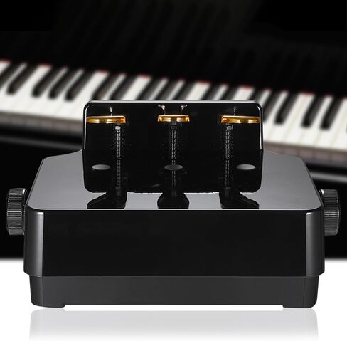 Adjustable Piano Pedal Extender for Students, 3 Pedals with Stabilizer, Compatible with Upright & Digital Pianos, Beginner Practice Tool (Black) in Saudi Arabia
