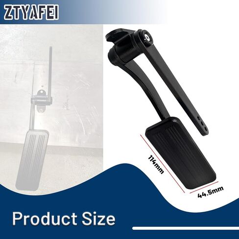 طقم دعامة تثبيت على دواسة الغاز وجدار الحماية من الألومنيوم الأسود العالمي للشارع/الفئران/القضيب الساخن - متوافق مع سيارات وشاحنات GM وChevy وFord وMopar in Kuwait