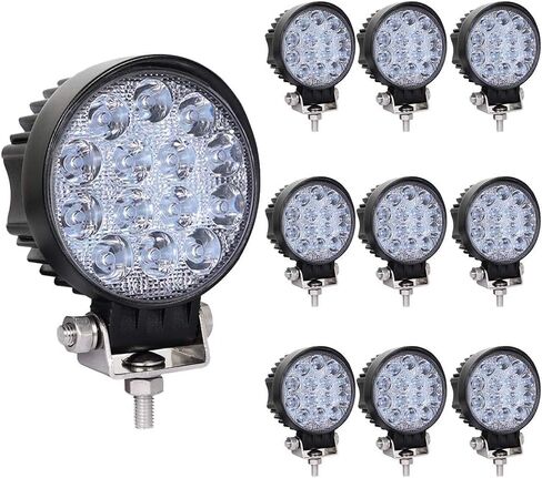 20PCS 42W Led Work Light, Led Light Pods, Flood Round Lights Off-Road Lights Led Lights Fit for Trucks Off-Road Vehicle ATV SUV UTV 4WD Boat Tractor/Spot in Saudi Arabia