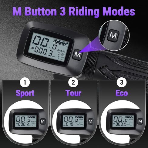Electric Dirt Bike 48V Twist Throttle Grips for Tutti Tuttio Tutto Soleil 01 Soleil 01Ebike with LCD Display M Key button Smooth Control in Saudi Arabia