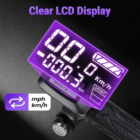 Electric Dirt Bike 48V Twist Throttle Grips for Tutti Tuttio Tutto Soleil 01 Soleil 01Ebike with LCD Display M Key button Smooth Control in Saudi Arabia