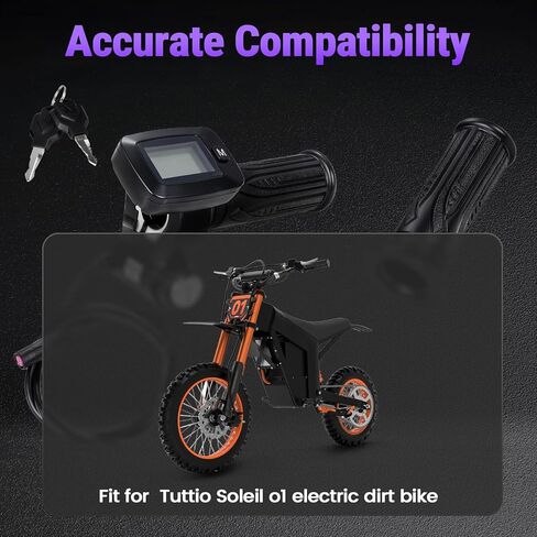 Electric Dirt Bike 48V Twist Throttle Grips for Tutti Tuttio Tutto Soleil 01 Soleil 01Ebike with LCD Display M Key button Smooth Control in Saudi Arabia