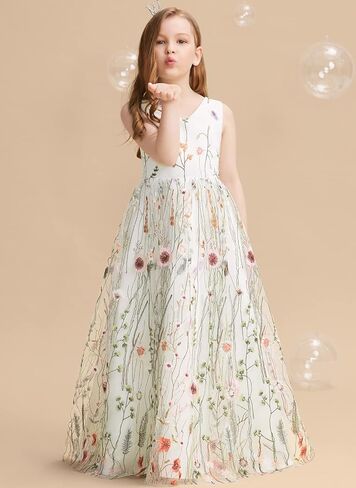Jacquard Flower Girl Dress for Wedding Party Dresses Kids Pageant Birthday Formal Dress Ball Gown Dresses in Saudi Arabia