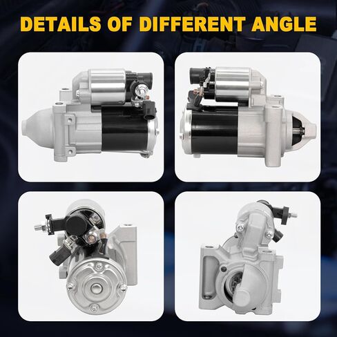 Starter Motor Replacement for GM V6 4.3L & V8 6.2L Engines, 12V 1.7kW CW 10-Tooth PMGR – Fits Silverado, Sierra, Yukon, Escalade, Express & Savana 2014-2025, Model 10910 in Saudi Arabia