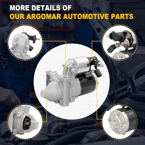 Starter Motor Replacement for GM V6 4.3L & V8 6.2L Engines, 12V 1.7kW CW 10-Tooth PMGR – Fits Silverado, Sierra, Yukon, Escalade, Express & Savana 2014-2025, Model 10910 in Saudi Arabia