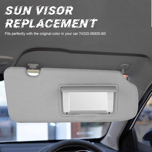 Gray Driver Left + Passenger Right Side Sun Visor Replacement Compatible with Honda CRV 2017 2018 2019 2020 2021 2022 with Light Replace 83280TLAA12ZB 83230TLAA12ZB in Saudi Arabia