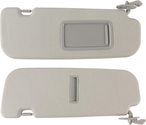 Direct Fit Left & Right Sun Visor for Hyundai Elantra 2011-2015 & Veloster 2006-2016, Gray (Replaces OEM 852103X000TX, Without Light) in Saudi Arabia