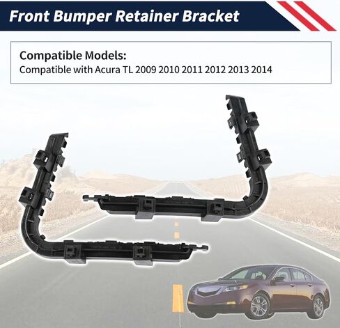 زوج واحد من دعامة تثبيت المصد الأمامي المتوافقة مع Acura TL 2009-2014، حامل دعامة المصد الأمامي يدعم حامل دعامة الحاجز للسائق الأيسر وجانب الراكب الأيمن استبدال 71198TK4A00 71193TK4A00 in Saudi Arabia