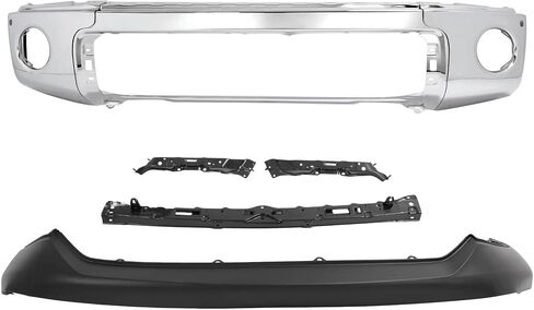 KUAFU Front Bumper Face Bar(3Pcs) + Upper Bumper Cover + Bracket Compatible With 2007-2022 Toyota Tundra Sequoia TO1032108, TO1010102, TO1033108, TO1014100, TO1002181 W/Fog Light & Sensor Holes in Saudi Arabia