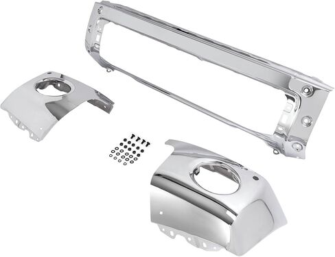 KUAFU Front Bumper Face Bar(3Pcs) + Upper Bumper Cover + Bracket Compatible With 2007-2022 Toyota Tundra Sequoia TO1032108, TO1010102, TO1033108, TO1014100, TO1002181 W/Fog Light & Sensor Holes in Saudi Arabia
