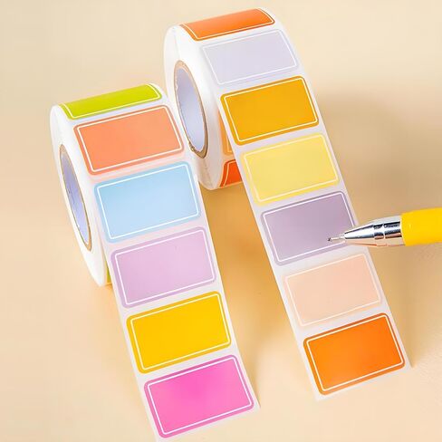 500-Piece Waterproof Color-Coded Index Tabs: Durable, Sticky & Reusable for Organizing & Name Tags in Saudi Arabia