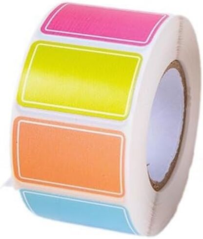 500-Piece Waterproof Color-Coded Index Tabs: Durable, Sticky & Reusable for Organizing & Name Tags in Saudi Arabia