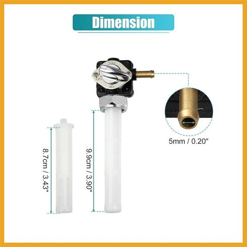 Motorcycle Fuel Valve Petcock with Male Thread 61338-94D for Harley FXST FLST FXD FLT 95-01 for 1340cc for Harley Vacuumed Petcock Valve Switch Gas Fuel Shut Off Valve Replacement in Saudi Arabia