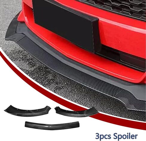 Front Bumper Lip Compatible with Ford Mustang 2015 2016 2017 Carbon Fiber Printing Front Lip Splitter ABS Front Spoiler in Saudi Arabia