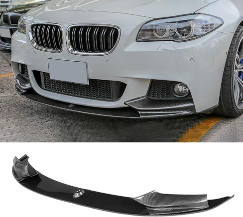 Front Bumper Lip Compatibility with 2011-2016 F10 528i 535i 550i 5 Series M Sport M Tech Style Front Splitter Bumper Chin Lip Carbon Fiber Style in Kuwait
