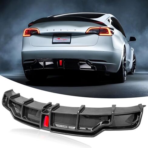 Front Bumper Lip Splitter Side Skirts Body Kit for 2017-2023 Tesla Model 3, Model 3 Front Spoiler, Model 3 Accessories Side Skirt (Gloss Black) in Saudi Arabia