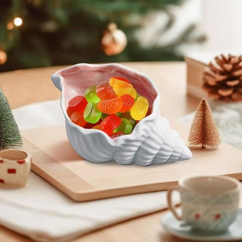 Pink Ceramic Conch Jewelry Tray, Conch Shape Jewelry Dish Ceramic Holder Ring Trinket Plate Ocean Coastal Decor Jewelry Plate Tray Key Bowl for Jewelry Christmas Room Beach Decor in Saudi Arabia