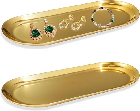 صينية عطر من الستانلس ستيل، ذهبي، 12 بوصة - عبوتان in Kuwait