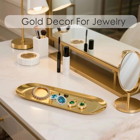 صينية عطر من الستانلس ستيل، ذهبي، 12 بوصة - عبوتان in Kuwait