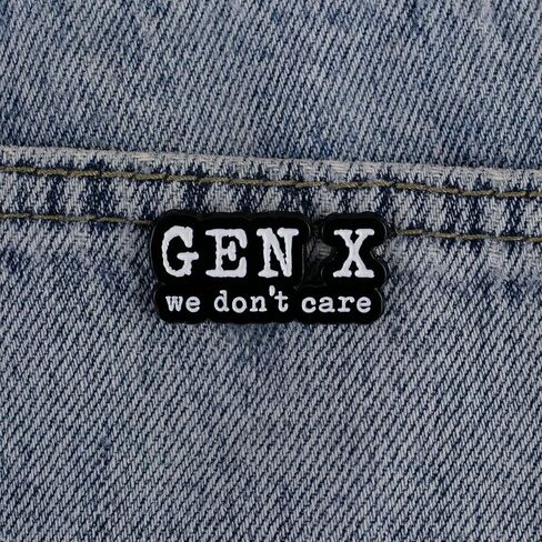Generation 1965-1980 We Don’t Care Funny Sarcasm Enamel Pin, Sarcastic Humor Pin Brooch, Funny Gift For 70s Baby 80s Kid Sassy Mom Dad, Retro Dark Humor Brooch Badges, Generation Sarcastic Lapel Badge, 70s Aesthetic Accessories in Saudi Arabia