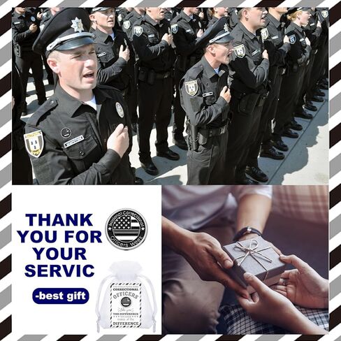 24 Sets Correctional Officer Appreciation Gifts Bulk Honor Correctional Officer Prison Police Gifts Souvenir Badges for Birthday Graduation Retirement Gift in Saudi Arabia