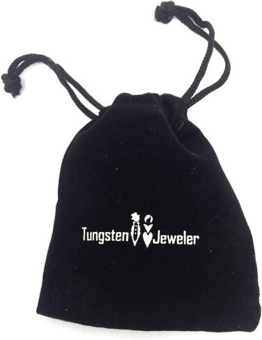 Wedding Rings for Him and Her - 8MM/6MM Brushed Center With Laser Cross Engraved Shiny Edge Tungsten Carbide - Couple Rings Set - Wedding Bands for Couples - Wedding Band Sets for Couples in Kuwait