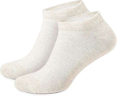 LinoSock™ SportWear Quick-Dry Mesh-Knit Organic Linen Ankle Socks for Men in Saudi Arabia